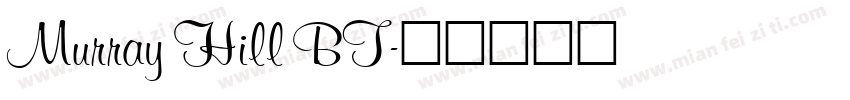 Murray Hill BT字体转换